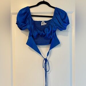 Princess Polly Satin Crop Top US 6